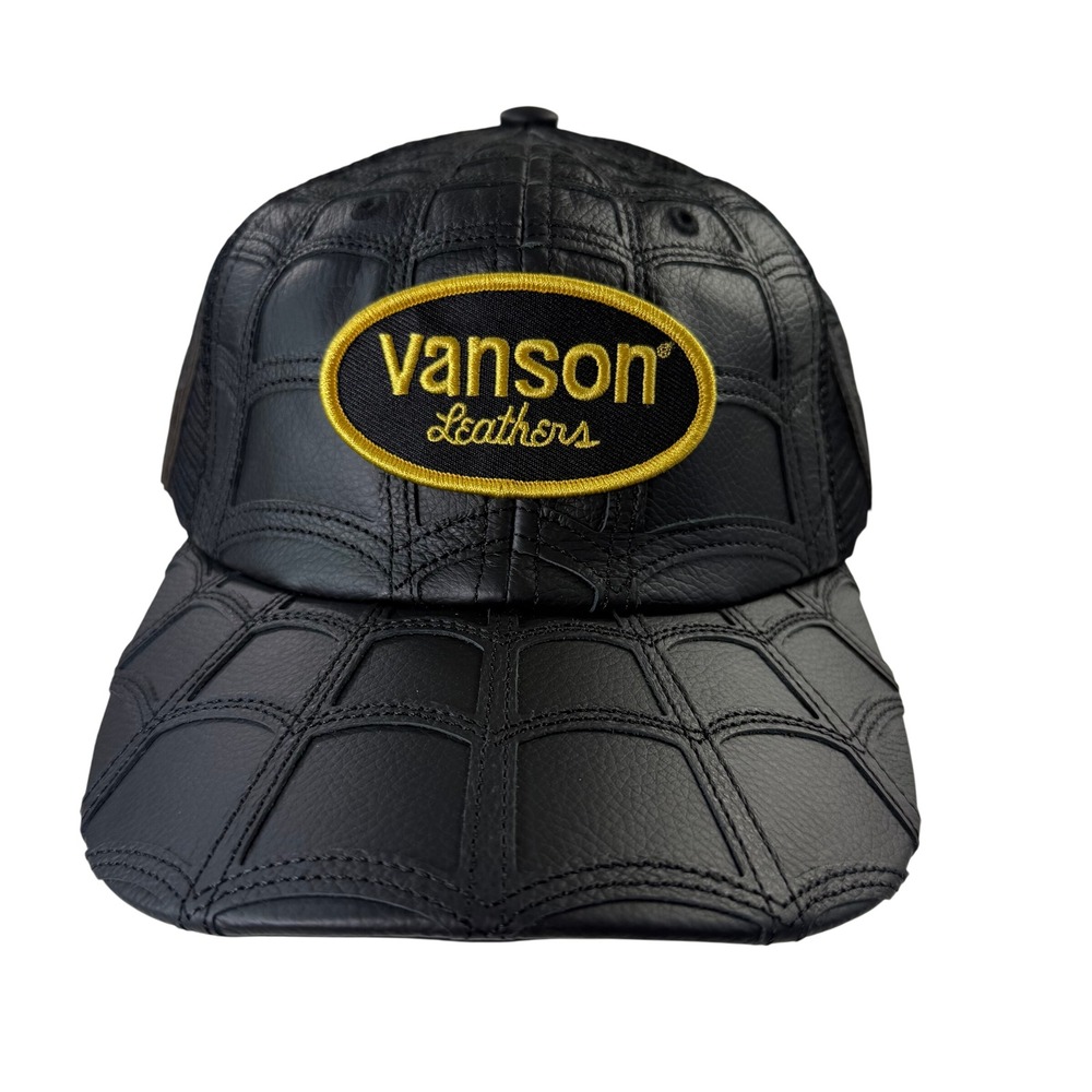 Supreme Vanson Leathers Spider-Man Mesh Back 5-Panel Trucker Hat Black